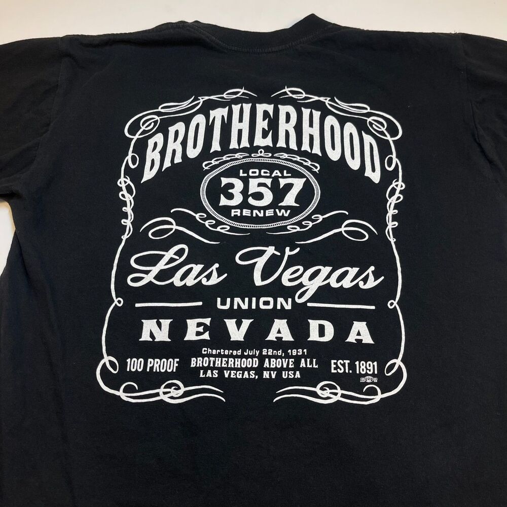 IBEW 357 Brotherhood Electrical Electrician Workers Union Las Vegas T SHIRT Sz L